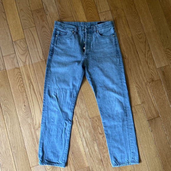 Goldsign The Relaxed Straight Mid-Rise Milton Grey Jeans Size 25 - Picture 4 of 7